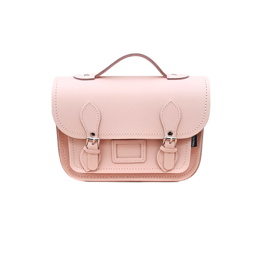 Leather Midi Satchel - Cherry Blossom-0