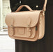 Leather Midi Satchel - Cherry Blossom-4