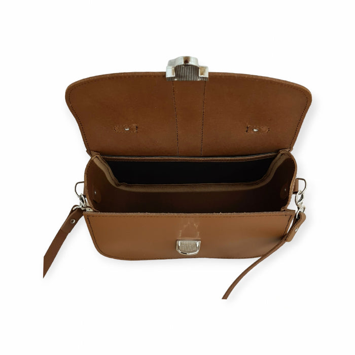 Olympia Handmade Leather Bag - Chestnut-4