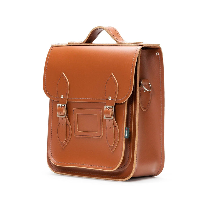 Handmade Leather City Backpack - Chestnut-1