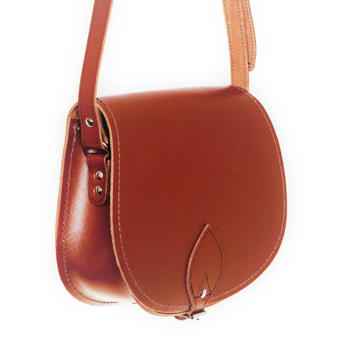 Handmade Leather Saddle Bag - Chestnut-1