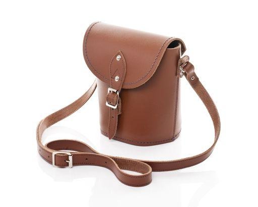 Handmade Leather Barrel Bag - Chestnut-1