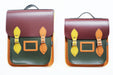 Handmade Leather City Backpack - Autumnal Kaleidoscope-3
