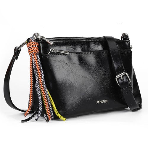 CT35398-Black- Solid Color Simple Cross-Body Bag-0