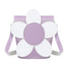 Handmade Leather Daisy Barrel Bag - Pastel Violet-0