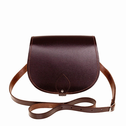 Handmade Leather Saddle Bag - Dark Brown-0