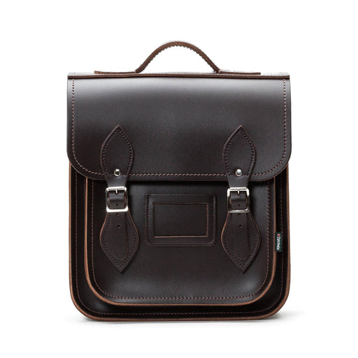 Handmade Leather City Backpack - Dark Brown-0
