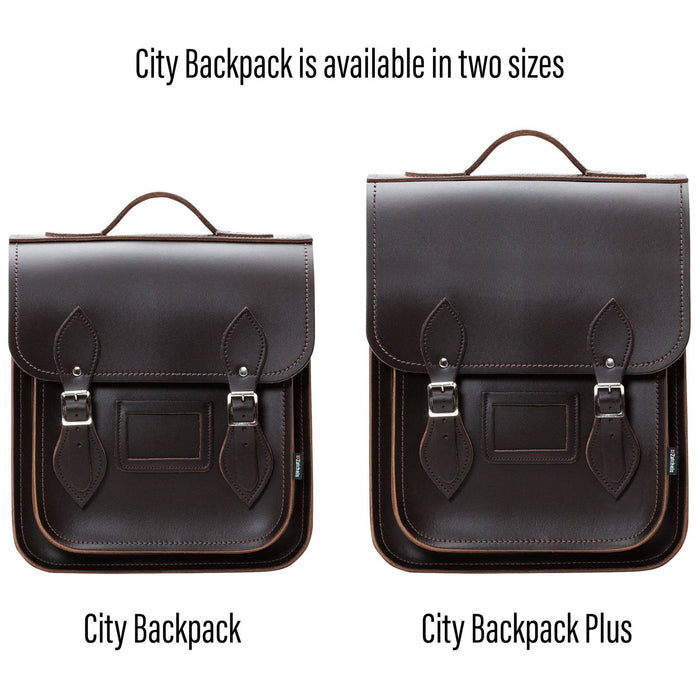 Handmade Leather City Backpack - Dark Brown-6