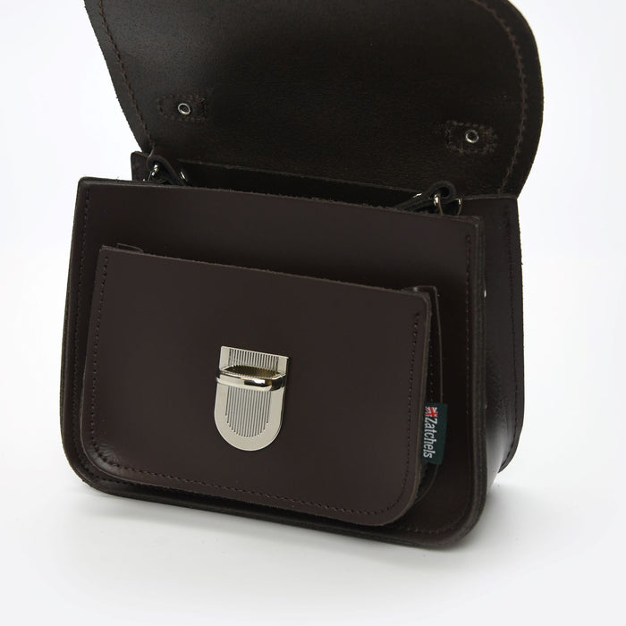 Luna Handmade Leather Bag - Dark Brown-2