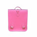 Handmade Leather City Backpack - Hot Fuchsia-2