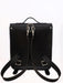 Handmade Leather City Backpack - Gothic Striped White & Black-2