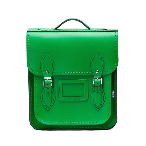 Handmade Leather City Backpack - Green-0