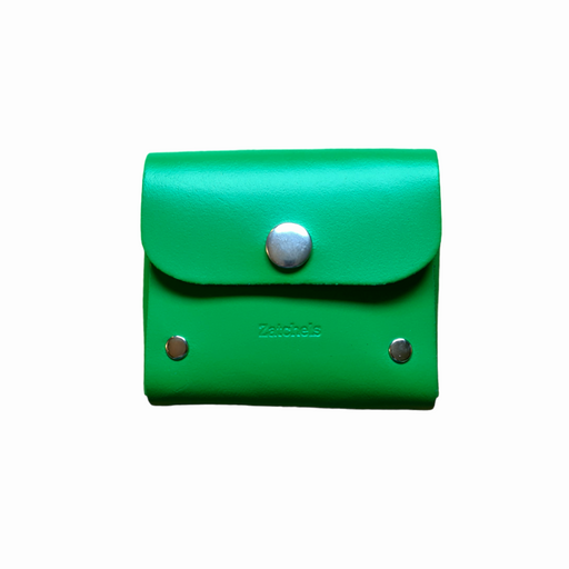 Handmade Leather Simple Coin Purse - Green-0