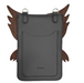 Handmade Leather Mobile Phone Pouch Plus - Hoot Owl - Graphite-2