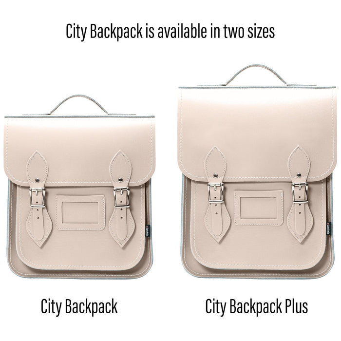 Handmade Leather City Backpack - Iced Coffee-7