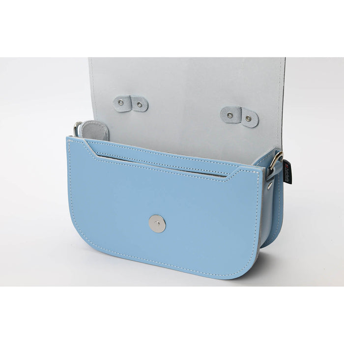 Aura Handmade Leather Bag - Baby Blue-2