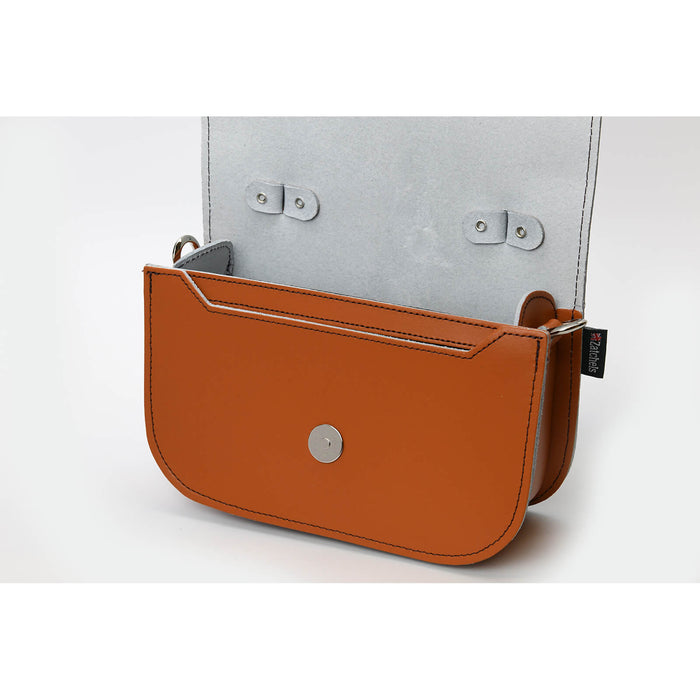 Aura Handmade Leather Bag - Burnt Orange-2