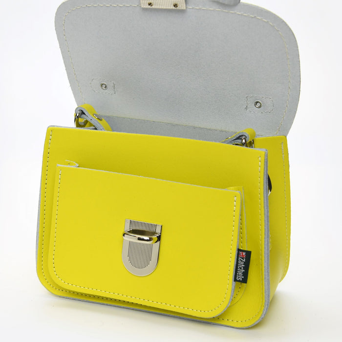 Luna Handmade Leather Bag - Daffodil Yellow-2