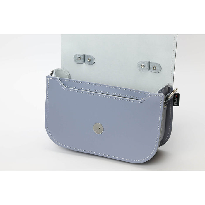 Aura Handmade Leather Bag - Lilac Grey-2