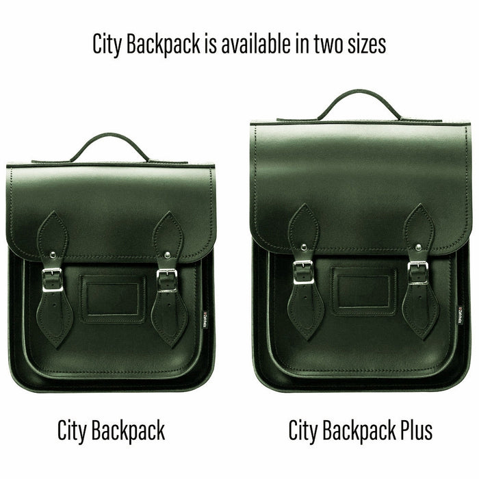 Handmade Leather City Backpack - Ivy Green-2