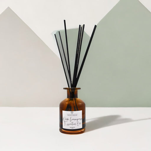 Lemongrass Essential Oil 120ml Reed Diffuser With 8 Reeds-0