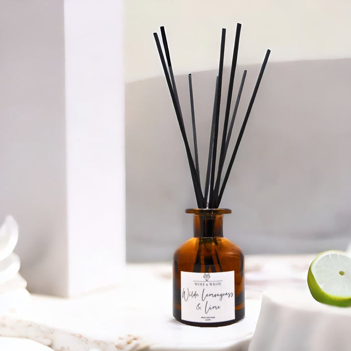 Lemongrass & Lime 120ml Reed Diffuser With 8 Reeds-0