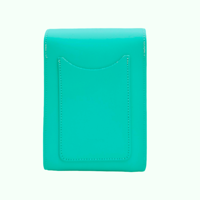 Handmade Leather Festival Phone Bag - Limpet - Shell Blue-2