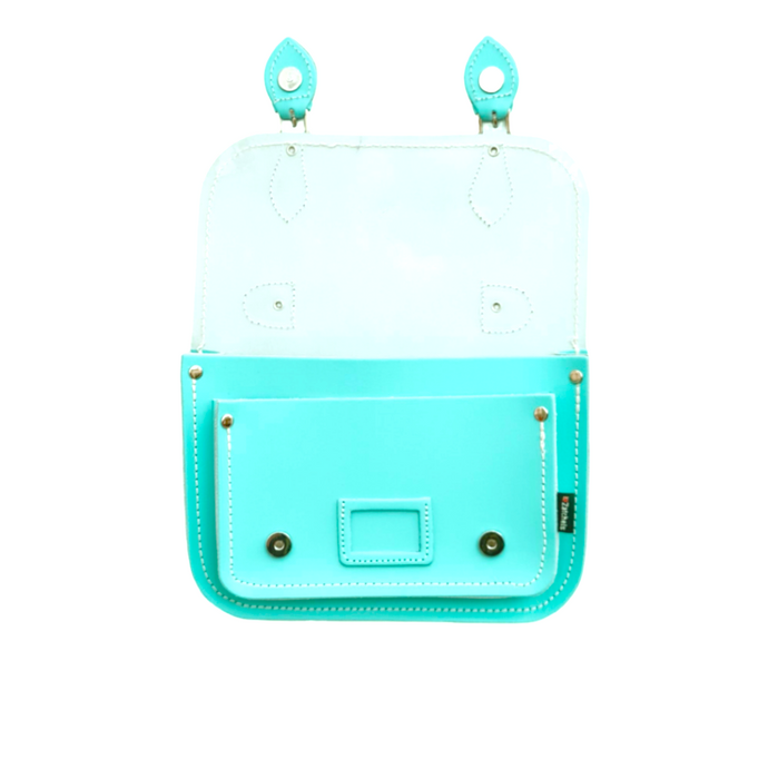 Leather Midi Satchel - Limpet - Shell Blue - Love Thy Bargains