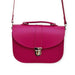 Olympia Handmade Leather Bag - Magenta-3