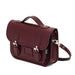 Leather Midi Satchel - Marsala Red-1