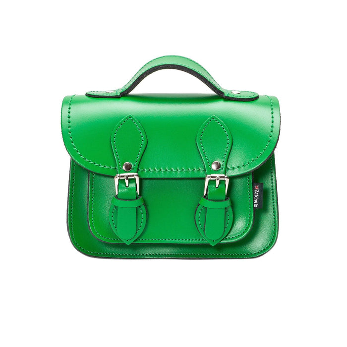 Handmade Leather Micro Satchel - Green-0