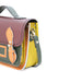 Leather Midi Satchel - Autumnal Kaleidoscope-2