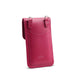 Handmade Leather Mobile Phone Pouch Plus - Magenta-1