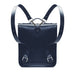 Handmade Leather City Backpack - Navy Blue-2