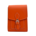 Handmade Leather Festival Phone Bag - Orange-1