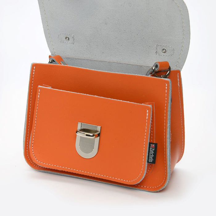 Luna Handmade Leather Bag - Orange-2