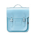 Handmade Leather City Backpack - Pastel Baby Blue-0