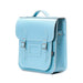 Handmade Leather City Backpack - Pastel Baby Blue-1