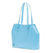 Leather Tote Bag - Pastel Baby Blue-1