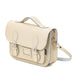 Leather Midi Satchel - Pastel Cream-1