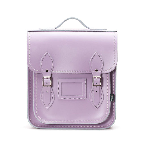 Handmade Leather City Backpack - Pastel Violet-0