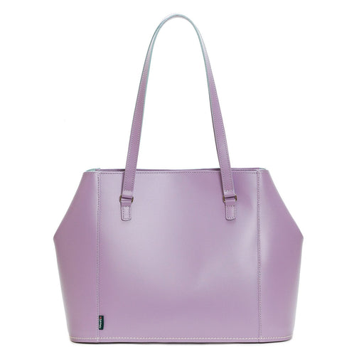 Leather Tote Bag - Pastel Violet-0