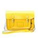 Handmade Leather Satchel - Pastel Daffodil Yellow-1