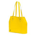 Leather Tote Bag - Pastel Daffodil Yellow-1