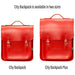 Handmade Leather City Backpack - Pillar Box Red-4