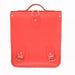 Handmade Leather City Backpack - Pillar Box Red-2