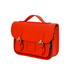Leather Midi Satchel - Pillar Box Red-1