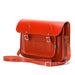 Handmade Leather Satchel - Pillar Box Red-1