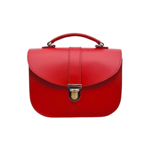 Olympia Handmade Leather Bag - Pillar Box Red-0