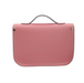 Leather Midi Satchel - Pastel Pink-2